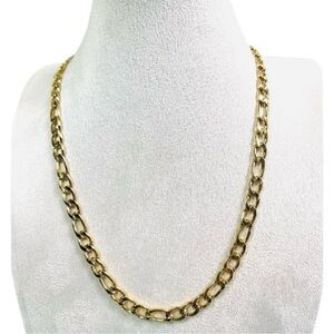 18K Gold Cuban Link Chain Necklace